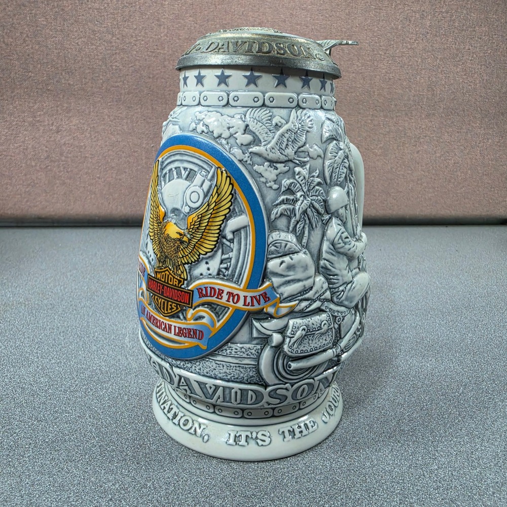 Harley-Davidson Beer Stein Mug "It's Not the Destination, It's the Journey" 2000